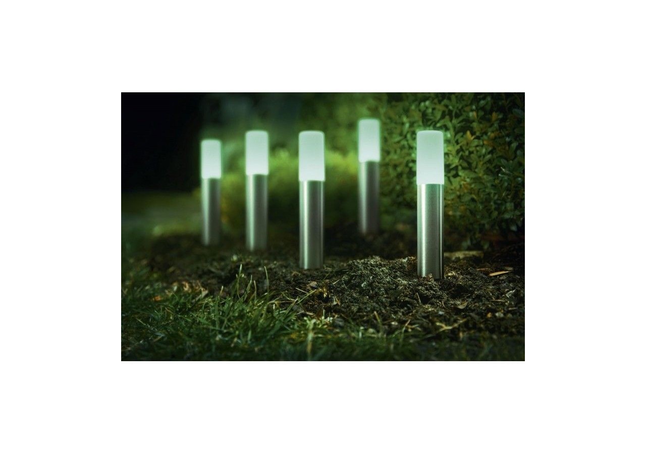 Luminaire extérieur 5 spots SMART WiFi GARDEN POLE RGBW - O478190 - Barcelona LED