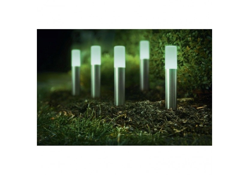 Luminaire extérieur 5 spots SMART WiFi GARDEN POLE RGBW - O478190 - Barcelona LED