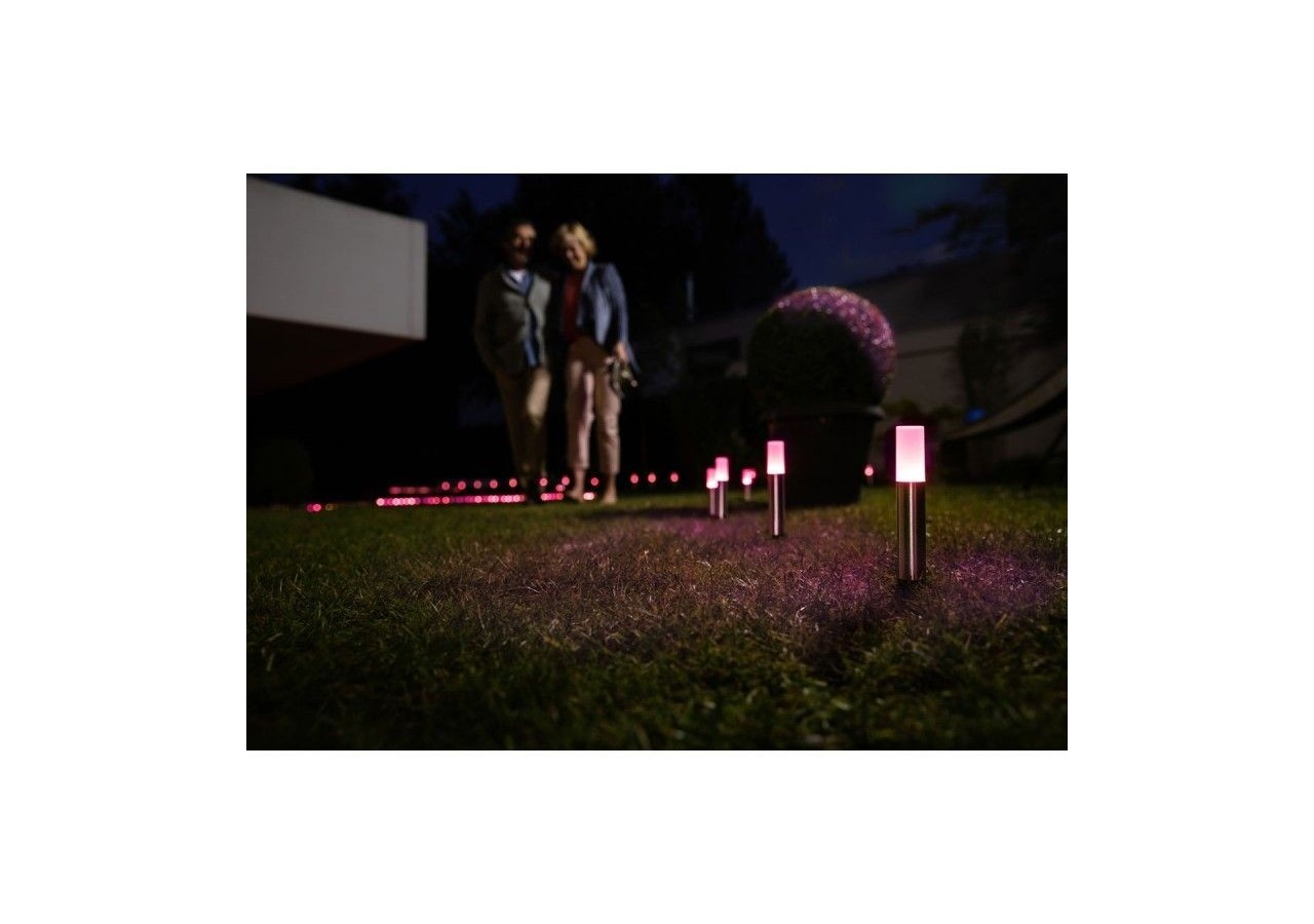 Luminaire extérieur 5 spots SMART WiFi GARDEN POLE RGBW - O478190 - Barcelona LED