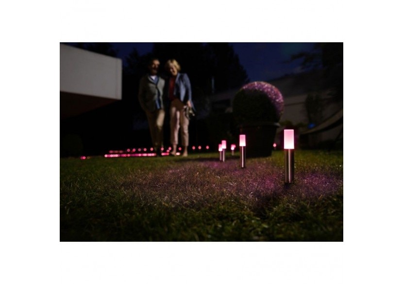 Luminaire extérieur 5 spots SMART WiFi GARDEN POLE RGBW - O478190 - Barcelona LED