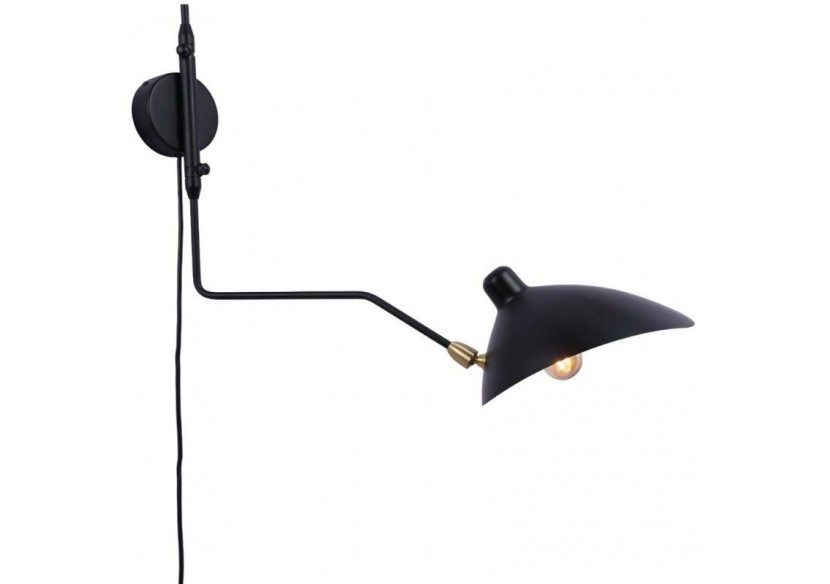 Applique murale design "Louise" avec interrupteur et prise-2xE27 - L3071-2-EU-N - Barcelona LED Applique murale design "Louise" avec interrupteur et prise-2xE27 - L3071-2-EU-N - Barcelona LED