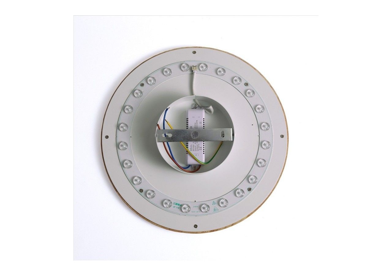 Applique circulaire en bois "Lune"-26W-diamètre 30cm - LM113-30-BC - Barcelona LED