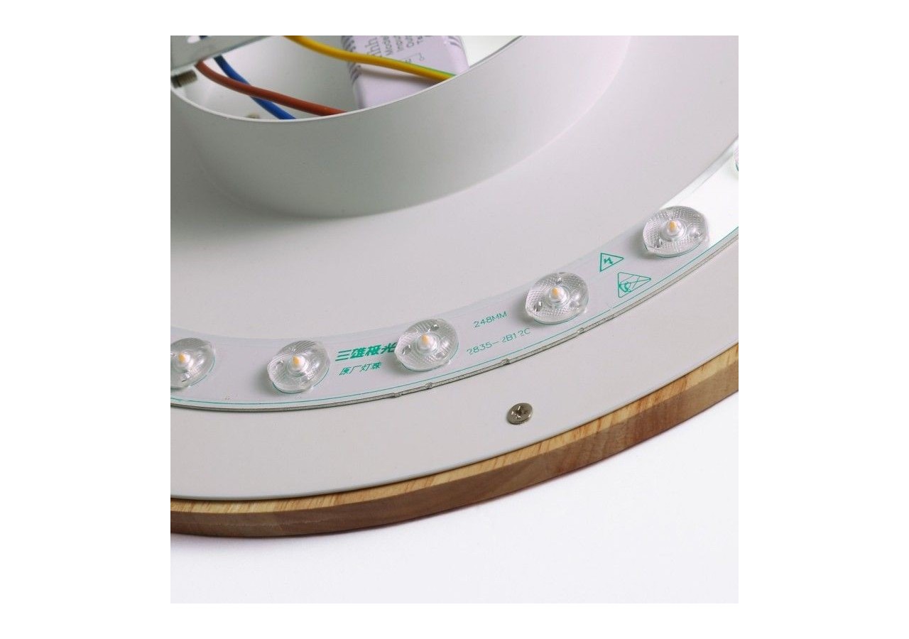 Applique circulaire en bois "Lune"-26W-diamètre 30cm - LM113-30-BC - Barcelona LED