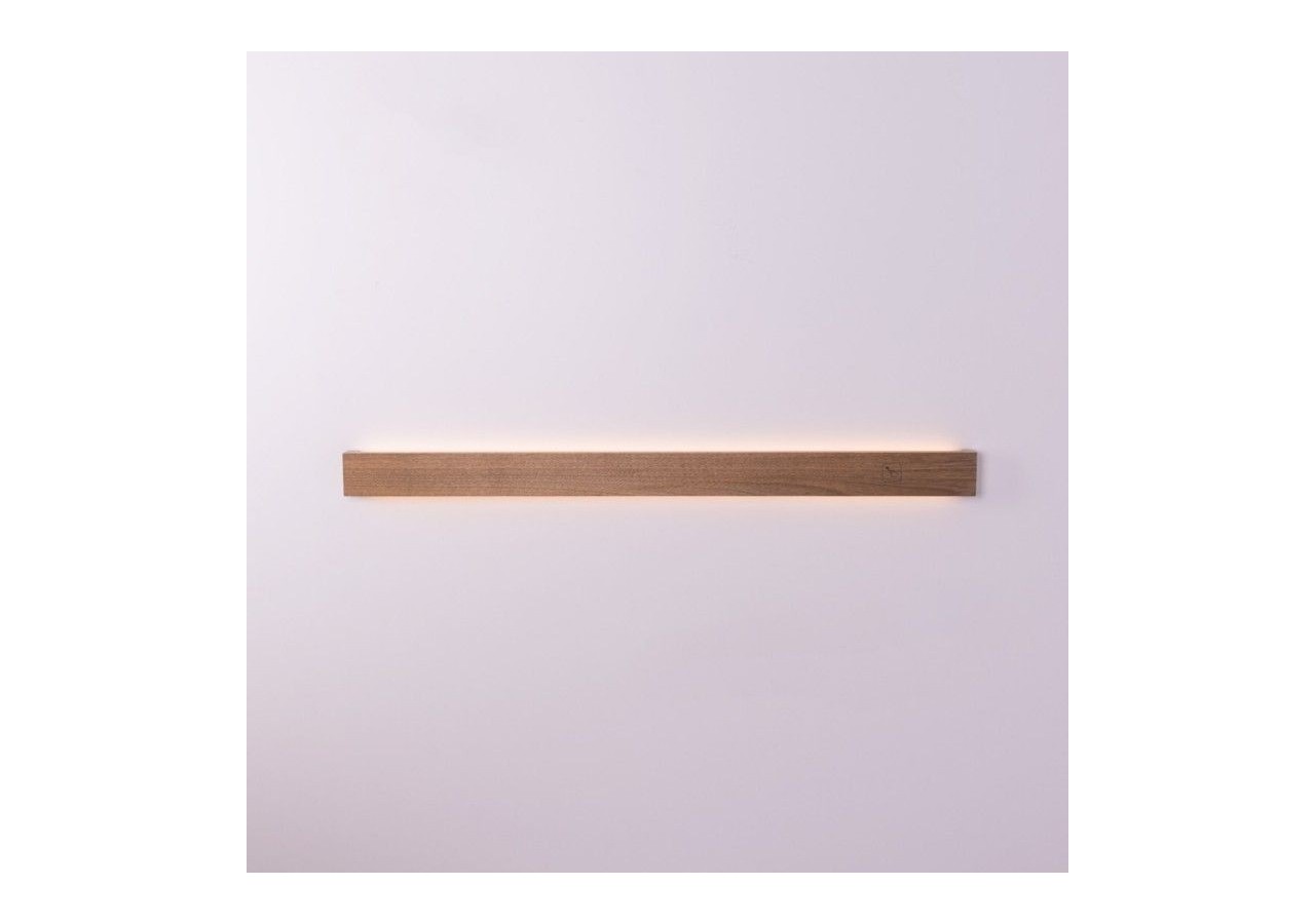 Applique murale linéaire en bois "Wooden"-Dimmable-24W-100cm - LM115-100-BC - Barcelona LED