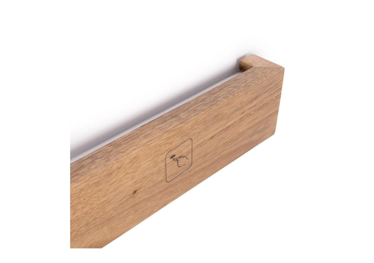 Applique murale linéaire en bois "Wooden"-Dimmable-24W-100cm - LM115-100-BC - Barcelona LED