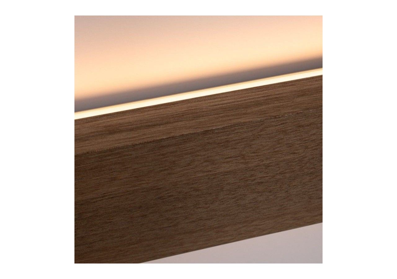 Applique murale linéaire en bois "Wooden"-Dimmable-24W-100cm - LM115-100-BC - Barcelona LED