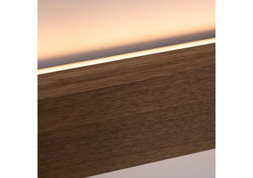 Applique murale linéaire en bois "Wooden"-Dimmable-24W-100cm - LM115-100-BC - Barcelona LED