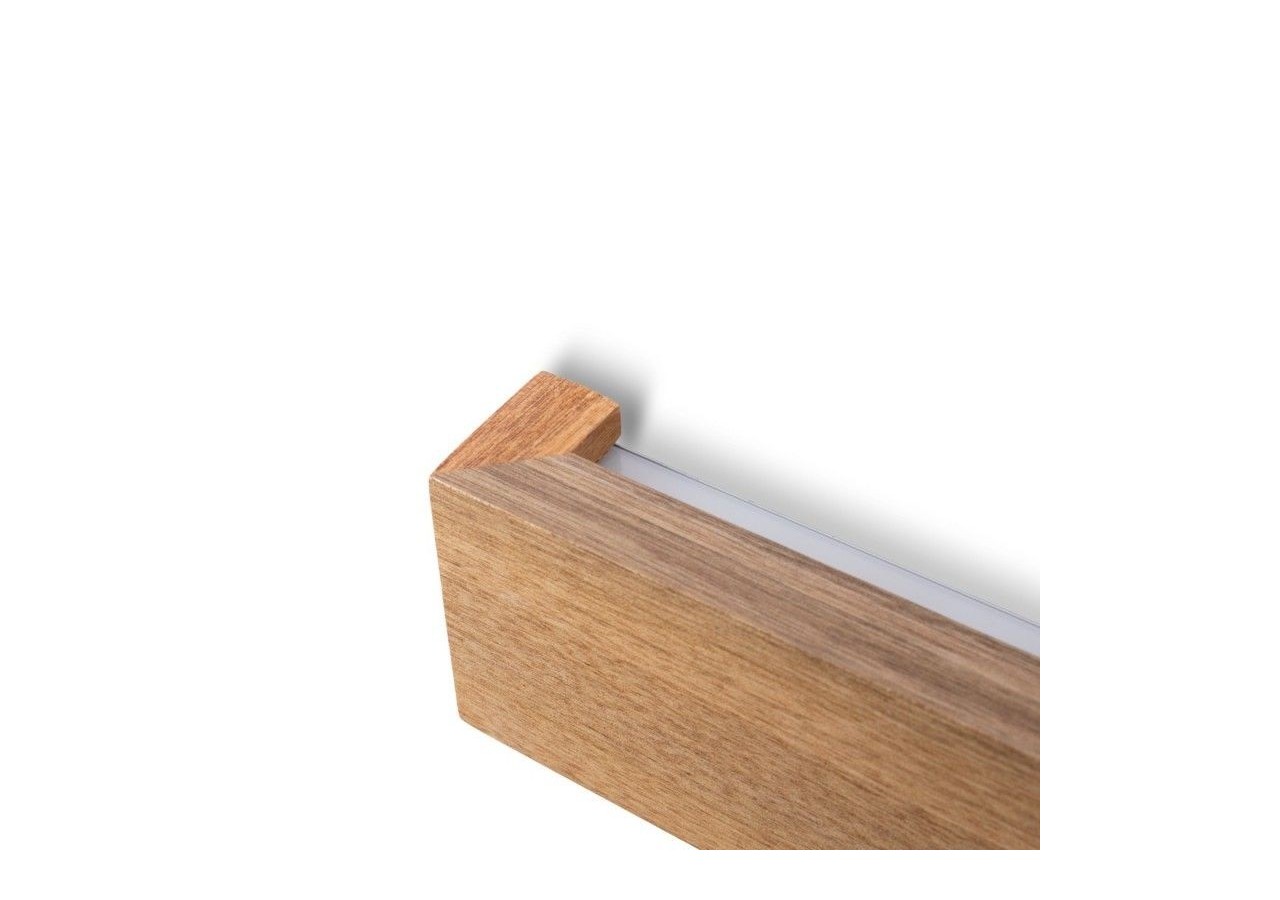 Applique murale linéaire en bois "Wooden"-Dimmable-24W-100cm - LM115-100-BC - Barcelona LED