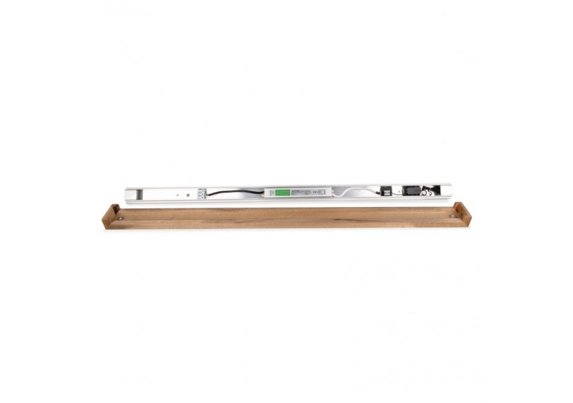 Applique murale linéaire en bois "Wooden"-Dimmable-24W-100cm - LM115-100-BC - Barcelona LED