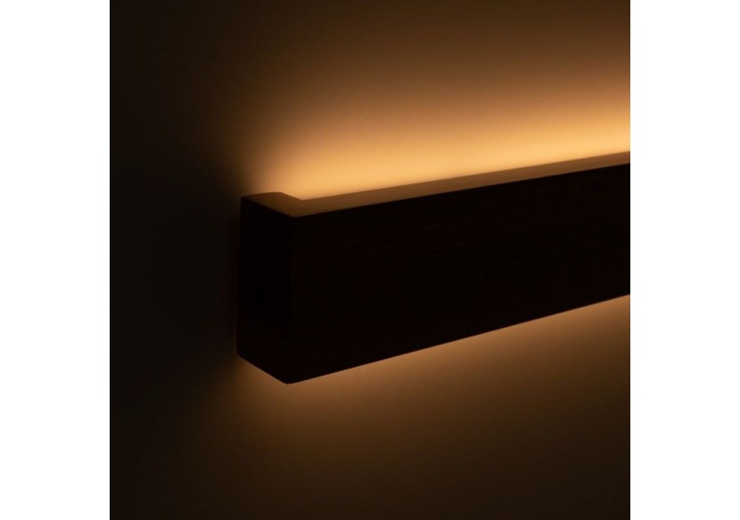 Applique murale linéaire en bois "Wooden"-Dimmable-24W-100cm - LM115-100-BC - Barcelona LED