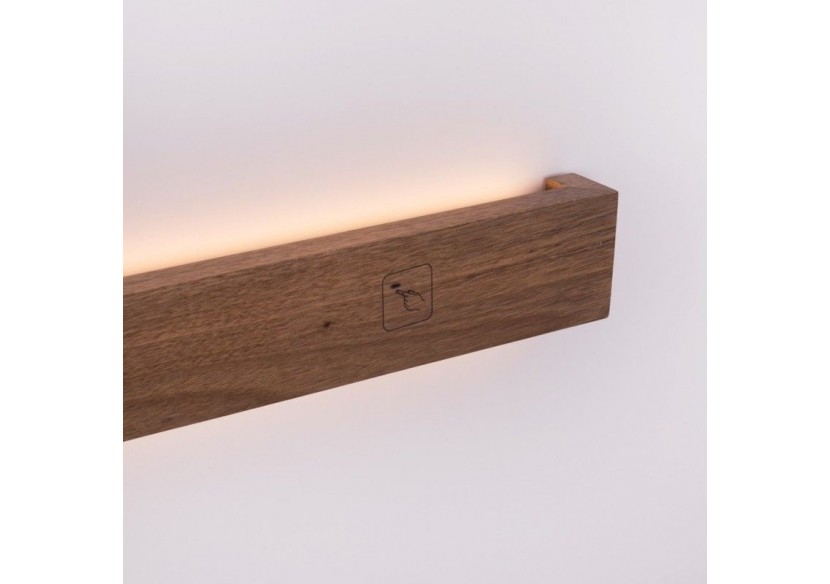 Applique murale linéaire en bois "Wooden"-Dimmable-24W-100cm - LM115-100-BC - Barcelona LED
