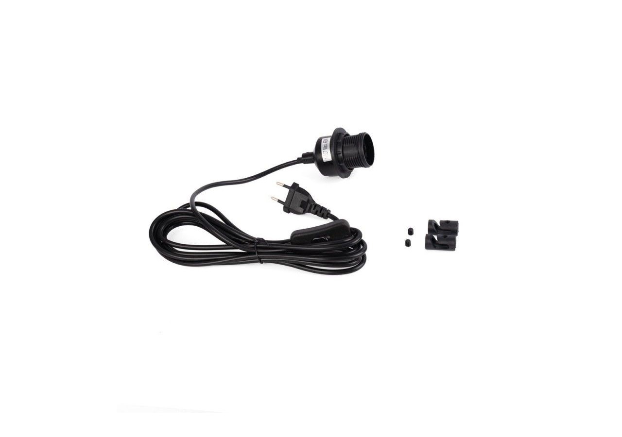 Suspension en osier "Samoa" avec interrupteur et prise - K187-C-N - Barcelona LED