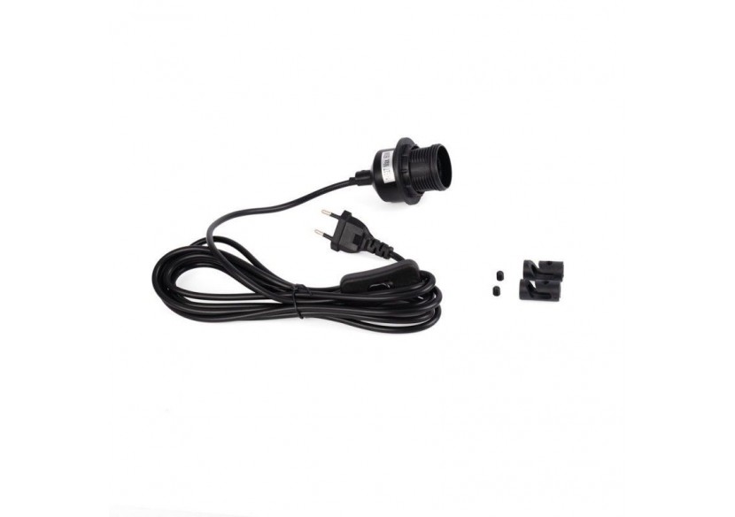 Suspension en osier "Samoa" avec interrupteur et prise - K187-C-N - Barcelona LED