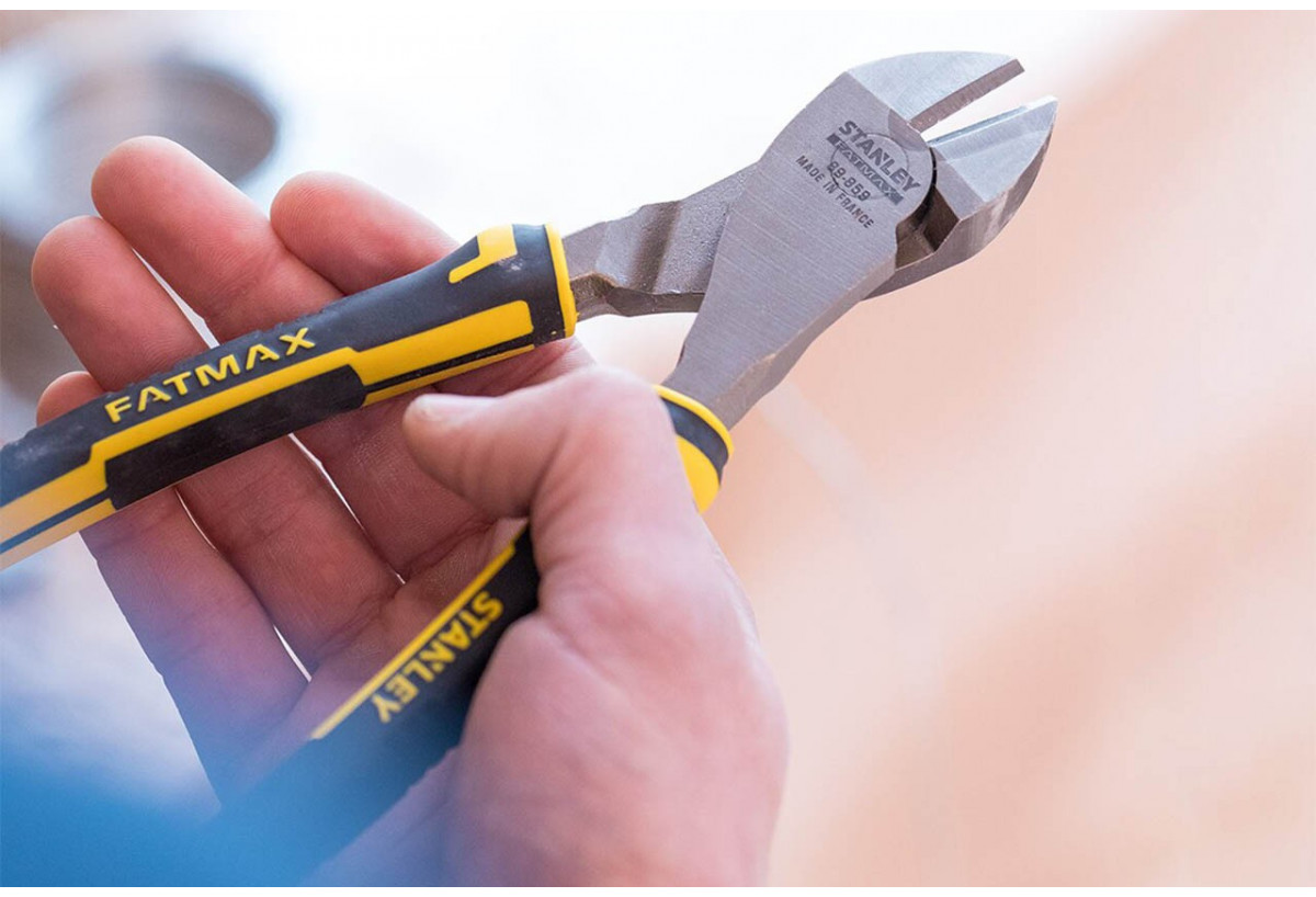 Pince Coupante Diagonale D'Electricien 200Mm   - Fatmax : Confort'Mat