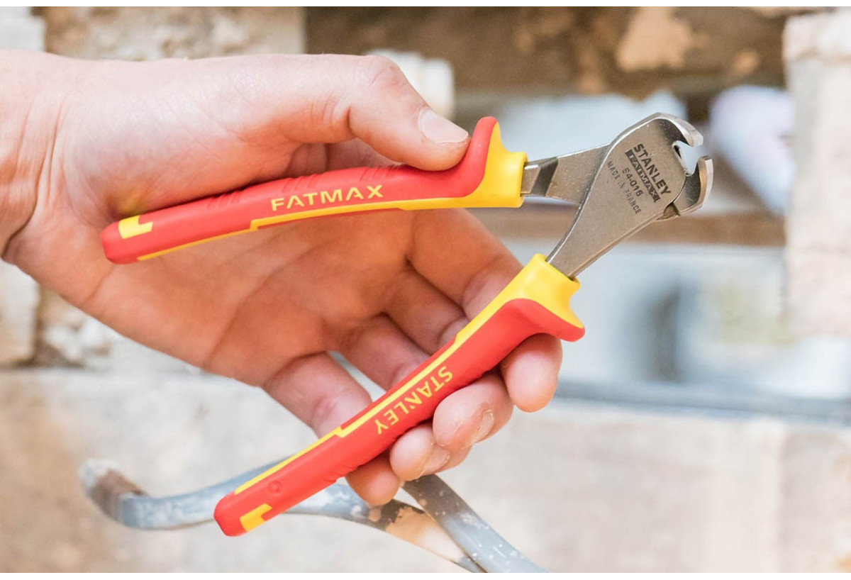 Pince Coupante Devant 160Mm Isolee 1000V - Stanley : Confort'Mat