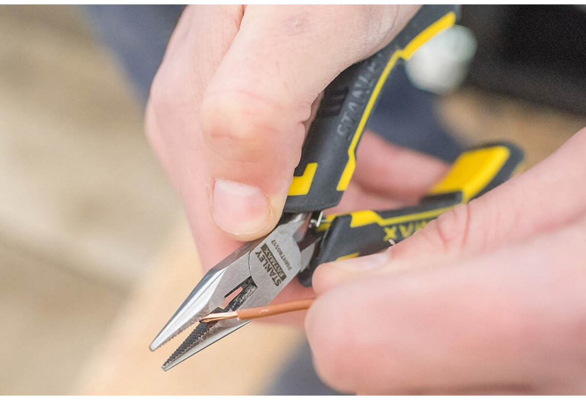 Mini Pince A Becs 1/2 Ronds Longs 120Mm   - Fatmax : Confort'Mat