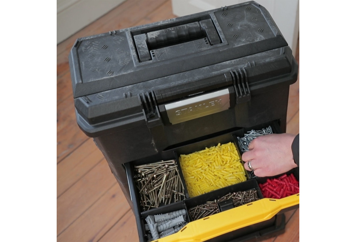 Servante Modulo 3 En 1 Avec Boite Touchlatch A Tiroir - Stanley : Confort'Mat