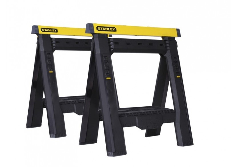 Treteaux Pliables Telescopiques Lot De 2 Pcs - Stanley : Confort'Mat