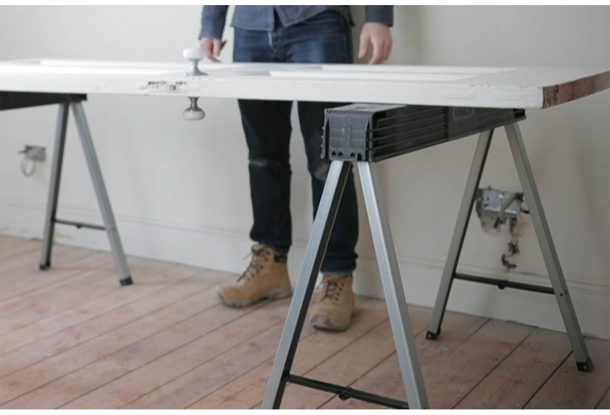 Treteau Pliable  Lot De 2 Pcs - Stanley : Confort'Mat