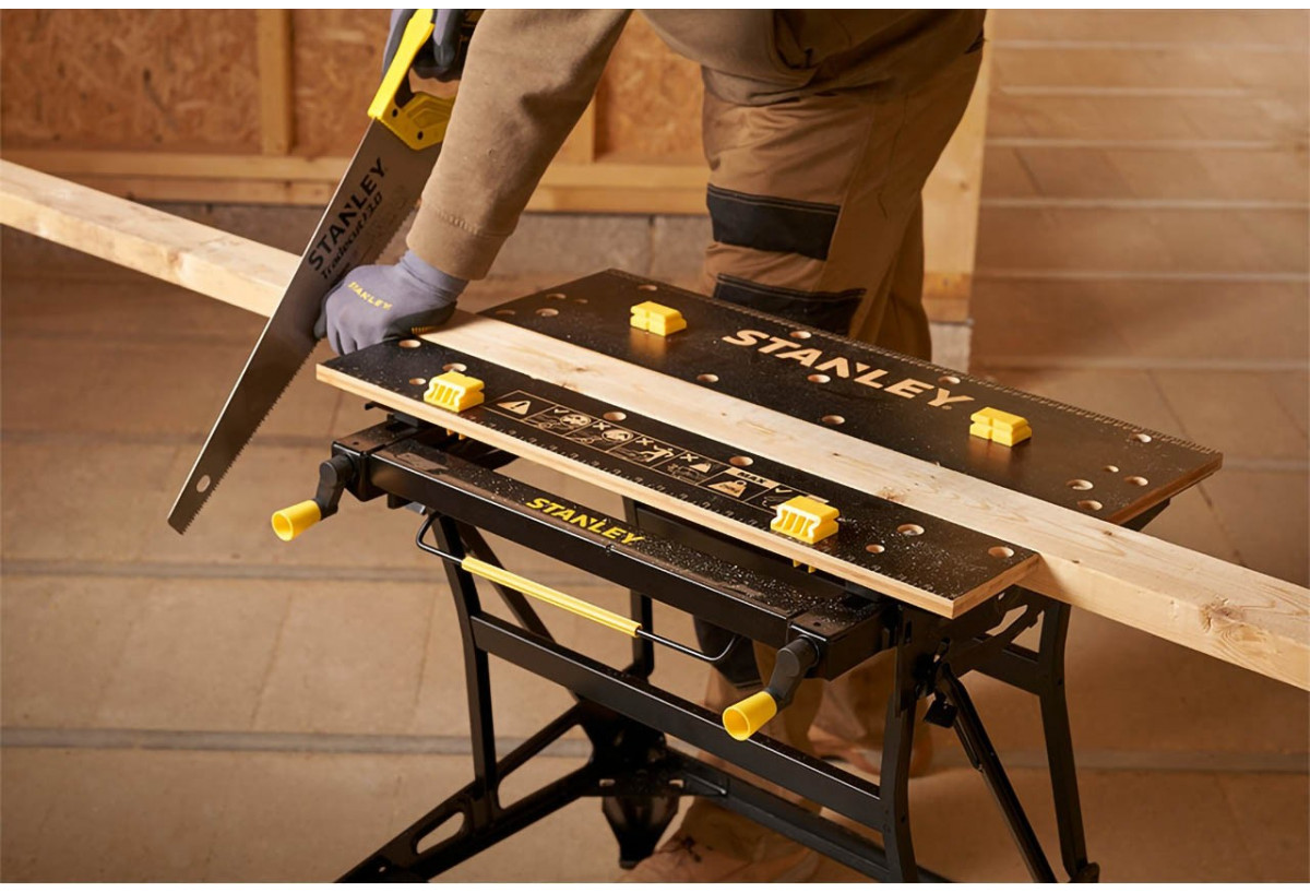 Etabli Etau Pliable Serrage Vertical - Stanley : Confort'Mat