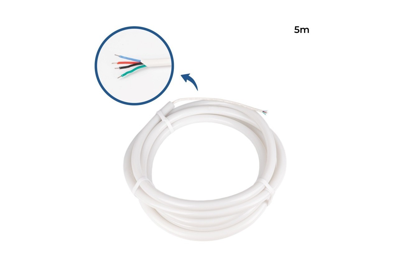 Néon LED flexible circulaire à 360 degrés RGB-diamètre 22mm-5m-24V DC- 240Ch/m-28W/m-IP65 - NSD22-5M-RGB - Barcelona LED