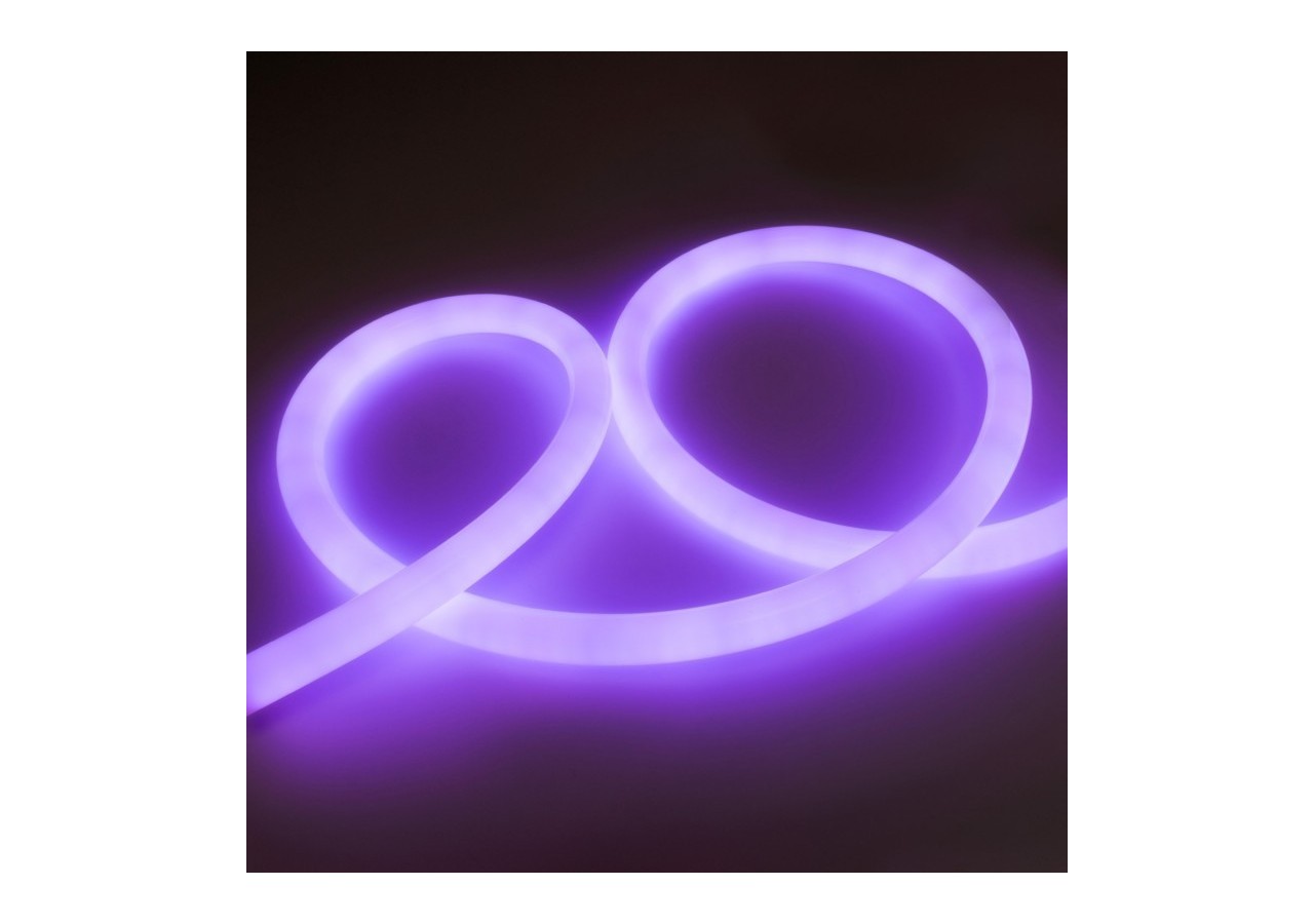 Néon LED flexible circulaire à 360 degrés RGB-diamètre 22mm-5m-24V DC- 240Ch/m-28W/m-IP65 - NSD22-5M-RGB - Barcelona LED