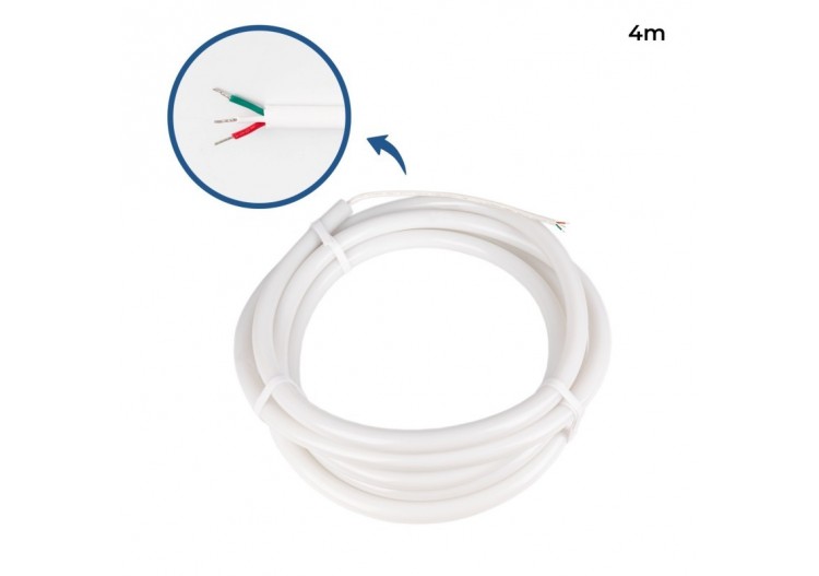 Néon LED flexible RGB intelligent IC-circulaire à 360 degrés-diamètre 22mm-4m-12V DC-28W/m-IP65 - NSD22-4M-IC - Barcelona LED 2