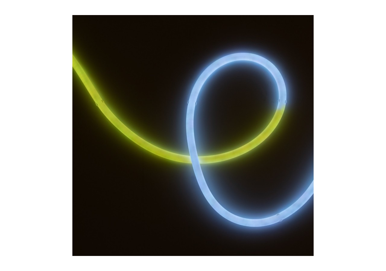 Néon LED flexible RGB intelligent IC-circulaire à 360 degrés-diamètre 22mm-4m-12V DC-28W/m-IP65 - NSD22-4M-IC - Barcelona LED