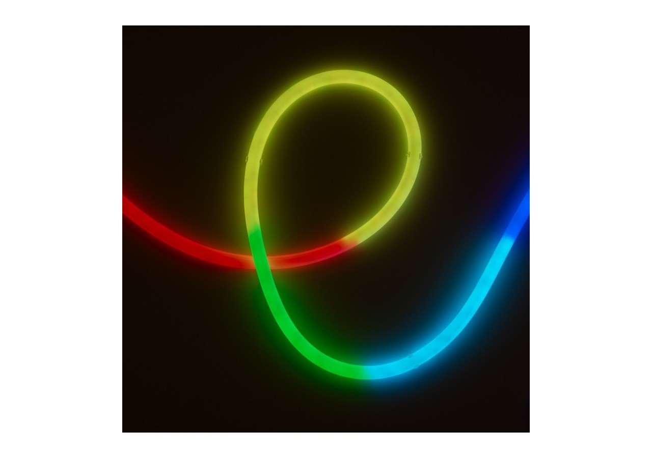 Néon LED flexible RGB intelligent IC-circulaire à 360 degrés-diamètre 22mm-4m-12V DC-28W/m-IP65 - NSD22-4M-IC - Barcelona LED