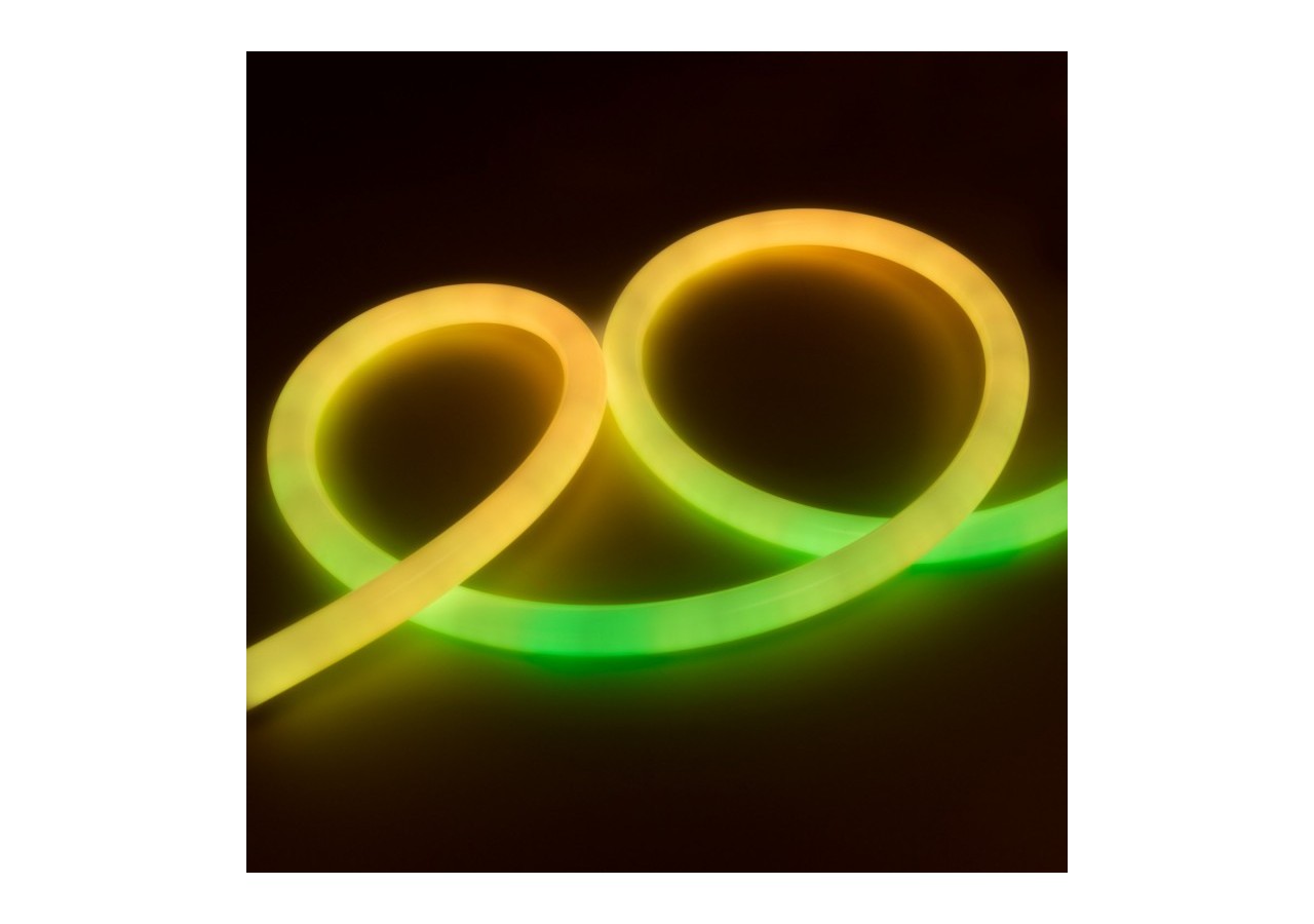 Néon LED flexible RGB intelligent IC-circulaire à 360 degrés-diamètre 22mm-2m-12V DC-28W/m-IP65 - NSD22-2M-IC - Barcelona LED