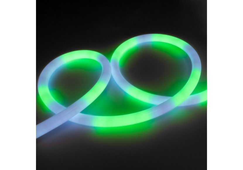 Néon LED flexible RGB intelligent IC-circulaire à 360 degrés-diamètre 22mm-2m-12V DC-28W/m-IP65 - NSD22-2M-IC - Barcelona LED Néon LED flexible RGB intelligent IC-circulaire à 360 degrés-diamètre 22mm-2m-12V DC-28W/m-IP65 - NSD22-2M-IC - Barcelona LED