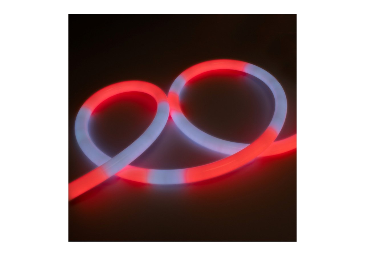 Néon LED flexible RGB intelligent IC-circulaire à 360 degrés-diamètre 22mm-2m-12V DC-28W/m-IP65 - NSD22-2M-IC - Barcelona LED