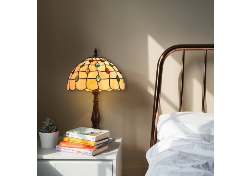 Lampe à poser "Rafa" inspiration "Tiffany"-diamètre 30cm - L3085-30 - Barcelona LED Lampe à poser "Rafa" inspiration "Tiffany"-diamètre 30cm - L3085-30 - Barcelona LED