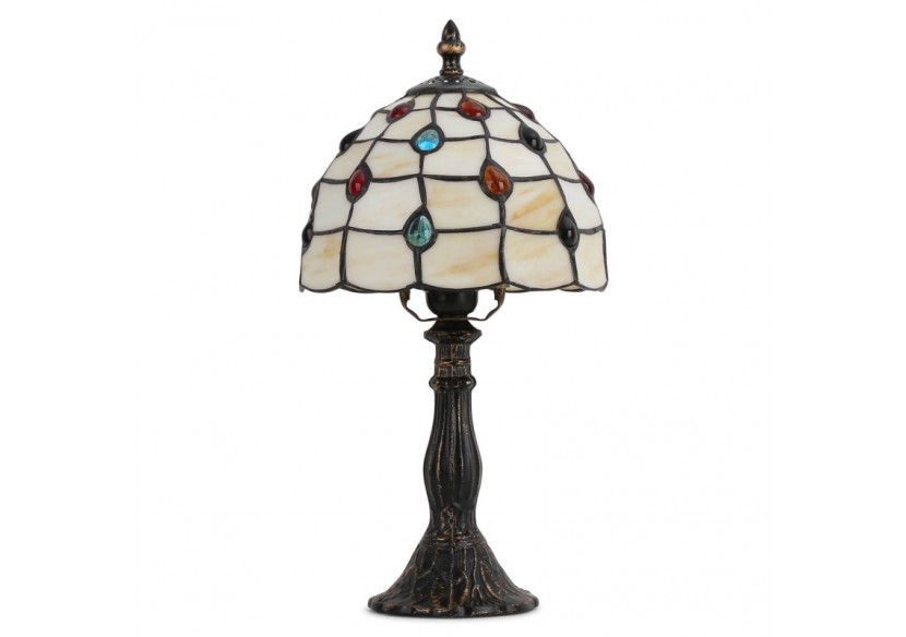 Lampe à poser "Rafa" inspiration "Tiffany"-diamètre 20cm - L3085-20 - Barcelona LED Lampe à poser "Rafa" inspiration "Tiffany"-diamètre 20cm - L3085-20 - Barcelona LED