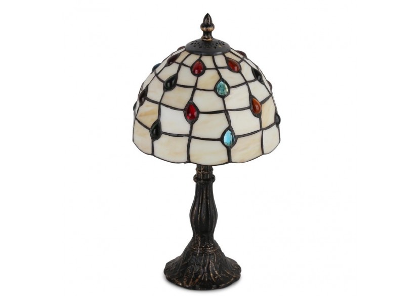 Lampe à poser "Rafa" inspiration "Tiffany"-diamètre 20cm - L3085-20 - Barcelona LED Lampe à poser "Rafa" inspiration "Tiffany"-diamètre 20cm - L3085-20 - Barcelona LED