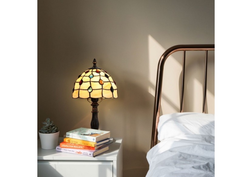 Lampe à poser "Rafa" inspiration "Tiffany"-diamètre 20cm - L3085-20 - Barcelona LED Lampe à poser "Rafa" inspiration "Tiffany"-diamètre 20cm - L3085-20 - Barcelona LED