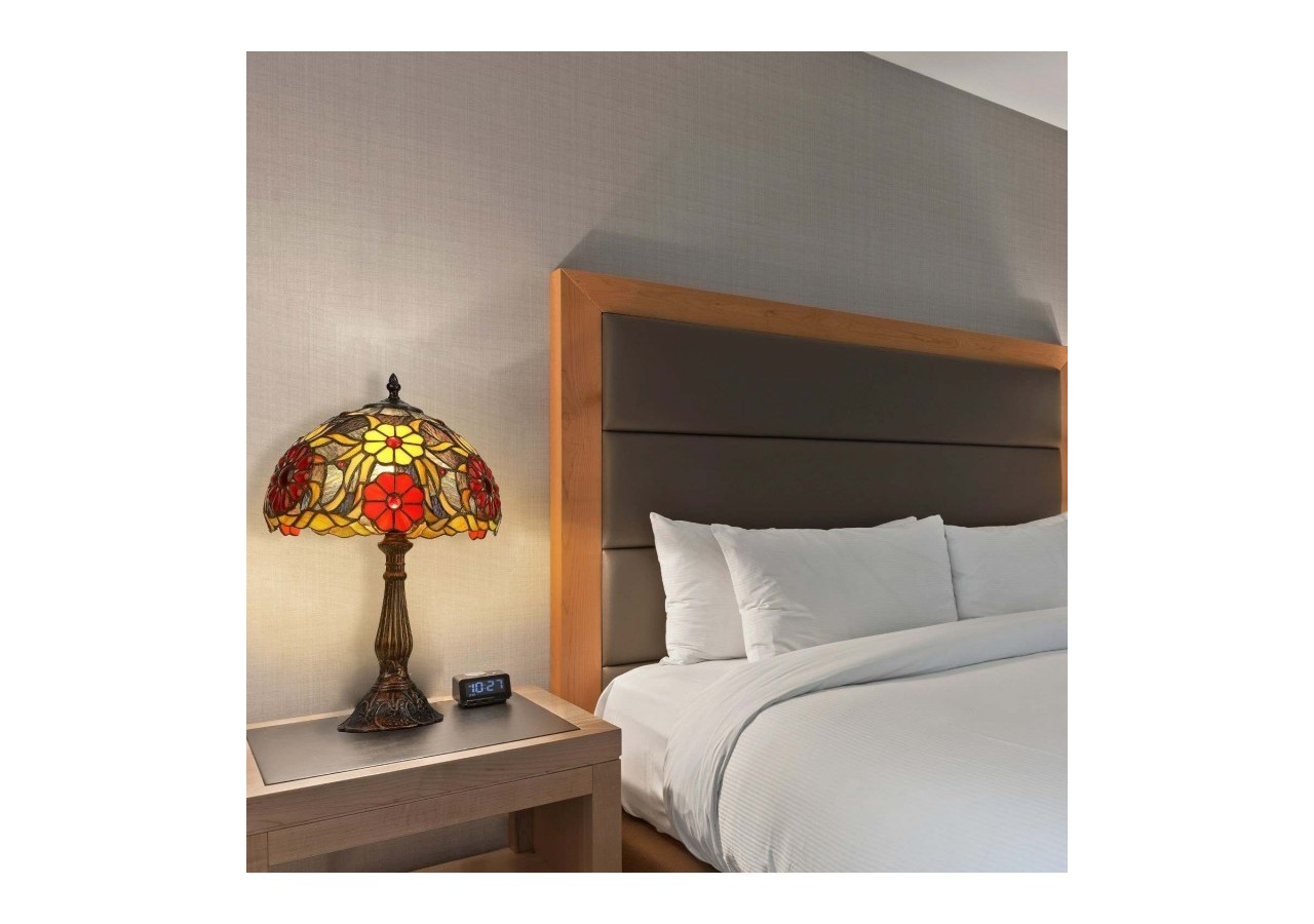 Lampe à poser "Saura" inspiration "Tiffany"-diamètre 30cm - L3086-30 - Barcelona LED