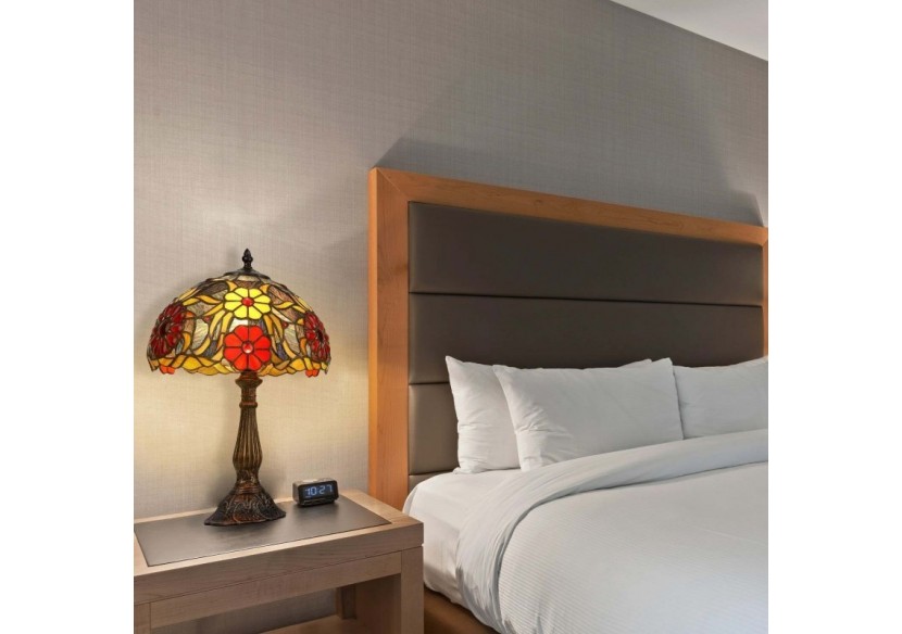 Lampe à poser "Saura" inspiration "Tiffany"-diamètre 30cm - L3086-30 - Barcelona LED