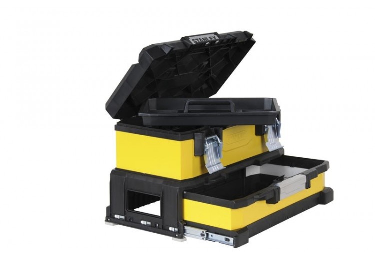 Boite A Outils A Tiroir Bimatiere Jaune 51Cm - Stanley : Confort'Mat