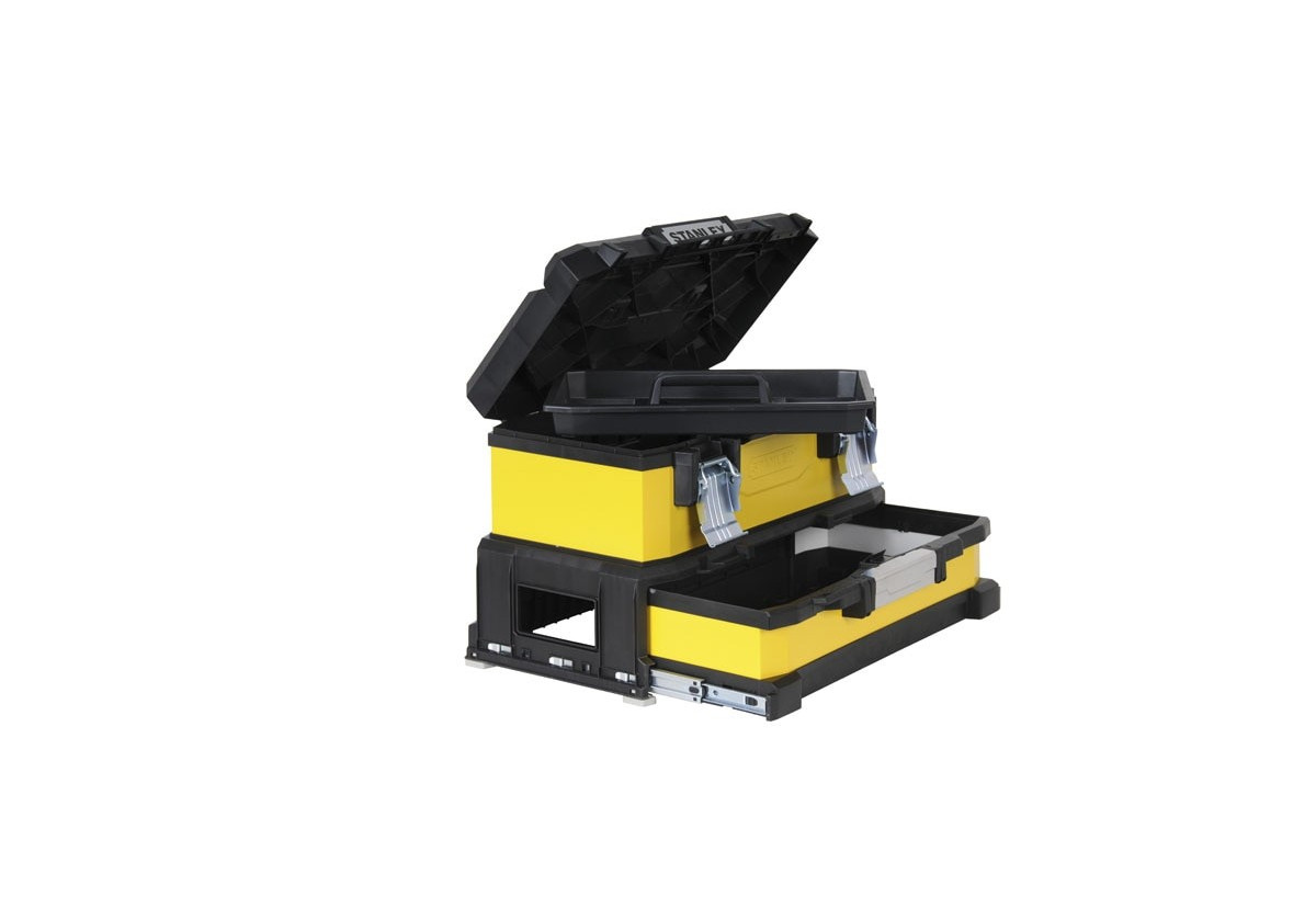 Boite A Outils A Tiroir Bimatiere Jaune 51Cm - Stanley : Confort'Mat