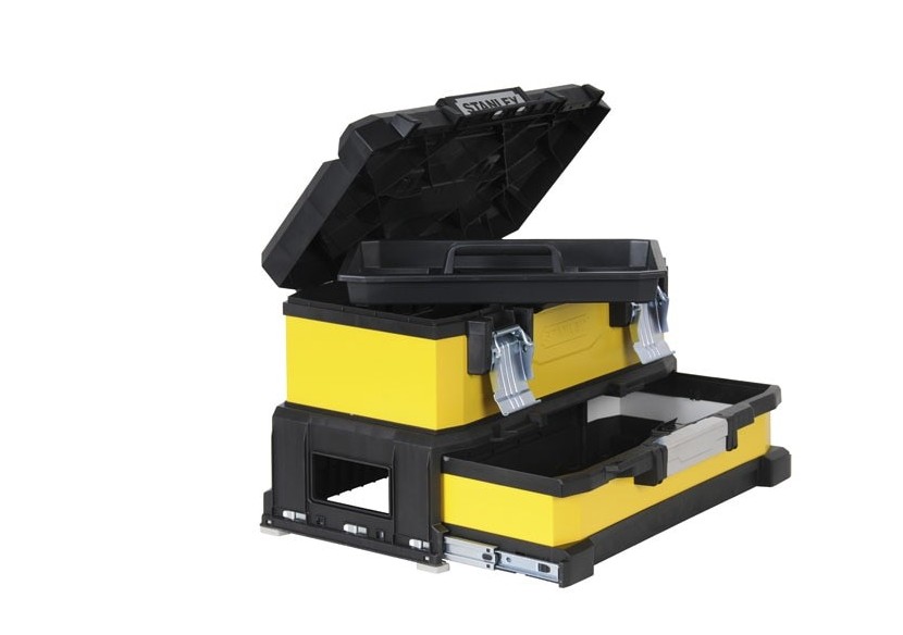 Boite A Outils A Tiroir Bimatiere Jaune 51Cm - Stanley : Confort'Mat