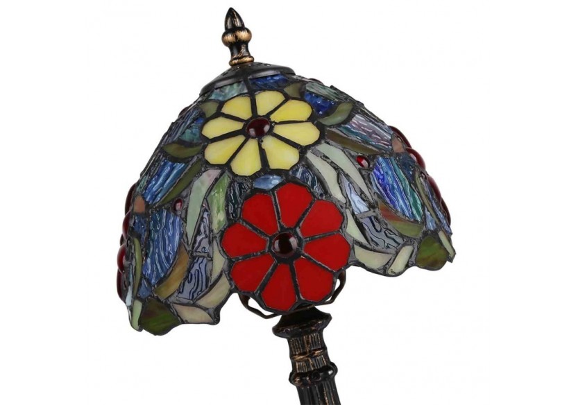 Lampe à poser "Saura" inspiration "Tiffany"-diamètre 20cm - L3086-20 - Barcelona LED Lampe à poser "Saura" inspiration "Tiffany"-diamètre 20cm - L3086-20 - Barcelona LED