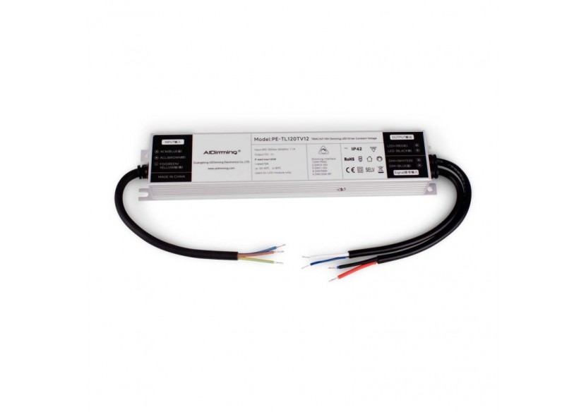 Alimentation LED dimmable TRIAC/0-10V 200-250V-Sortie 12V-10A-120W - PE-TL120TV12 - Barcelona LED Alimentation LED dimmable TRIAC/0-10V 200-250V-Sortie 12V-10A-120W - PE-TL120TV12 - Barcelona LED