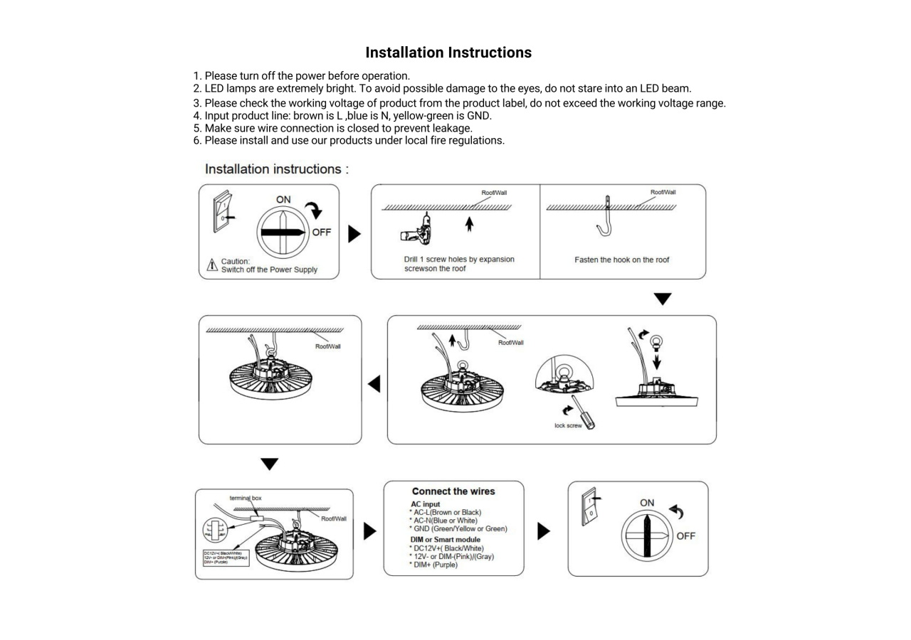 Cloche LED industrielle-Driver PHILIPS-150W-160lm/W-Puce PHILIPS-Dimmable 1-10V-IP65 - B8137-150-4K - Barcelona LED