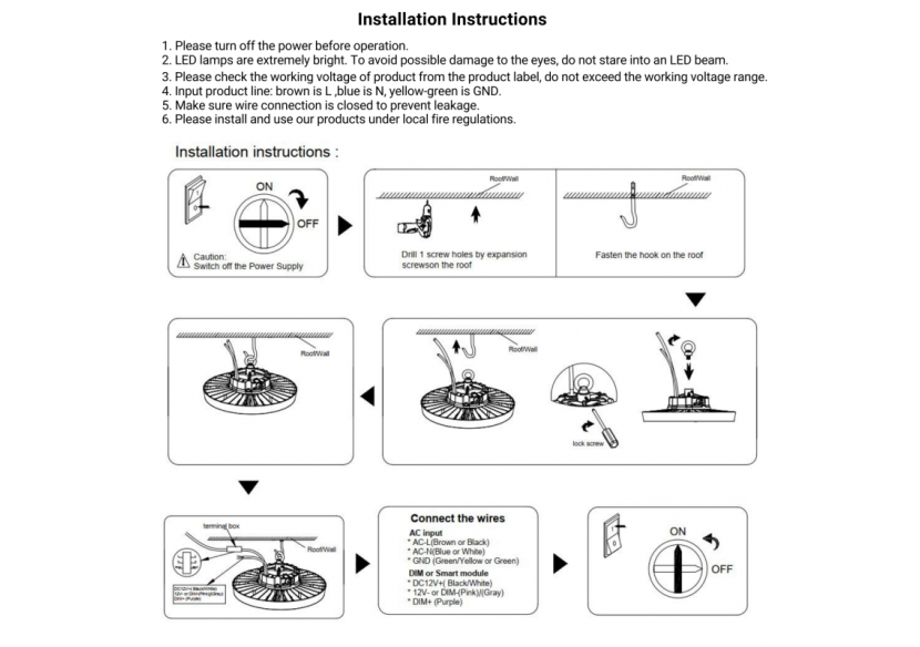 Cloche LED industrielle-Driver PHILIPS-150W-160lm/W-Puce PHILIPS-Dimmable 1-10V-IP65 - B8137-150-4K - Barcelona LED