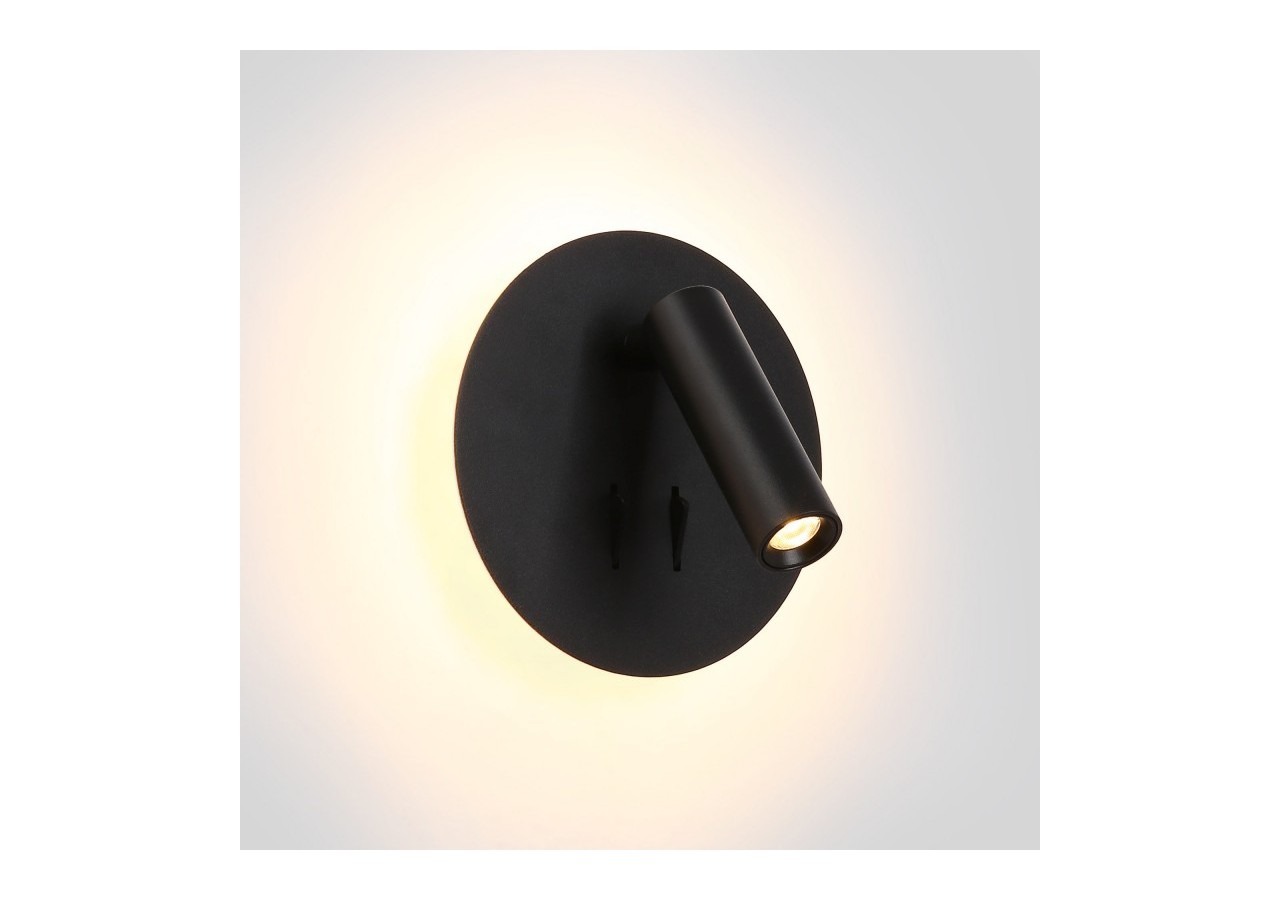 Applique murale liseuse "Quart"-Double éclairage-3W+6W - LN1547-N - Barcelona LED