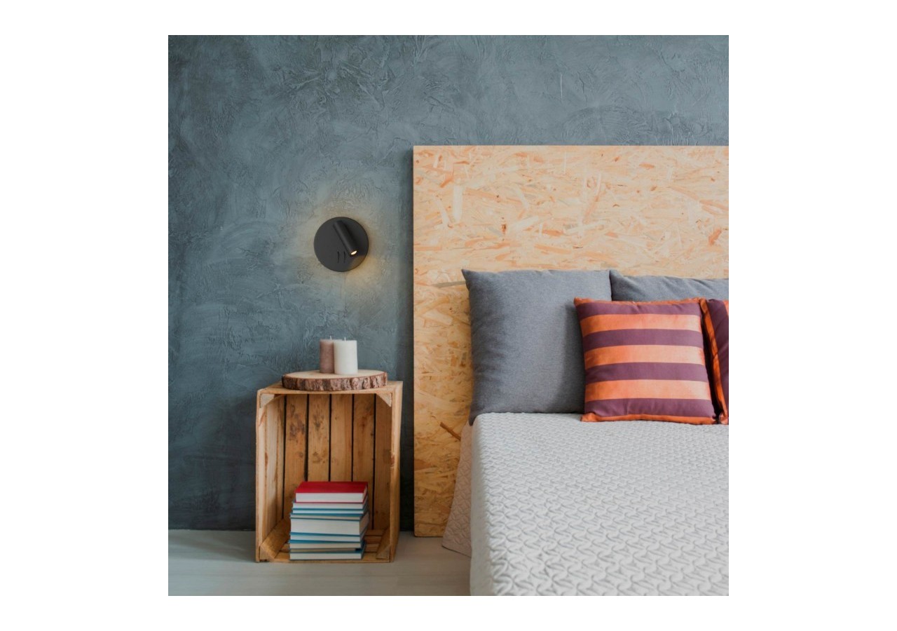 Applique murale liseuse "Quart"-Double éclairage-3W+6W - LN1547-N - Barcelona LED