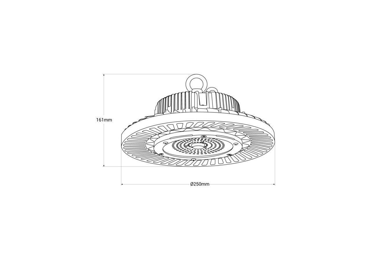 Cloche LED industrielle 200W-135lm/W-Dimmable 1-10V-IP65 - LHBE25B27R40-01 - Barcelona LED
