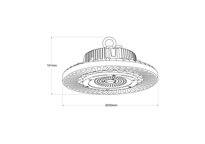Cloche LED industrielle 200W-135lm/W-Dimmable 1-10V-IP65 - LHBE25B27R40-01 - Barcelona LED