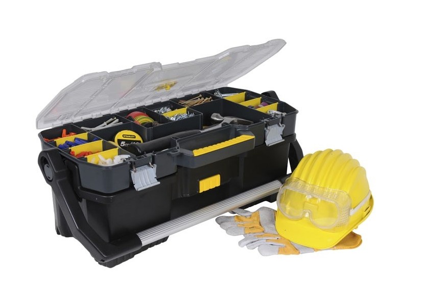 Boite A Outils 60Cm Avec Organiseur Transparent - Stanley : Confort'Mat